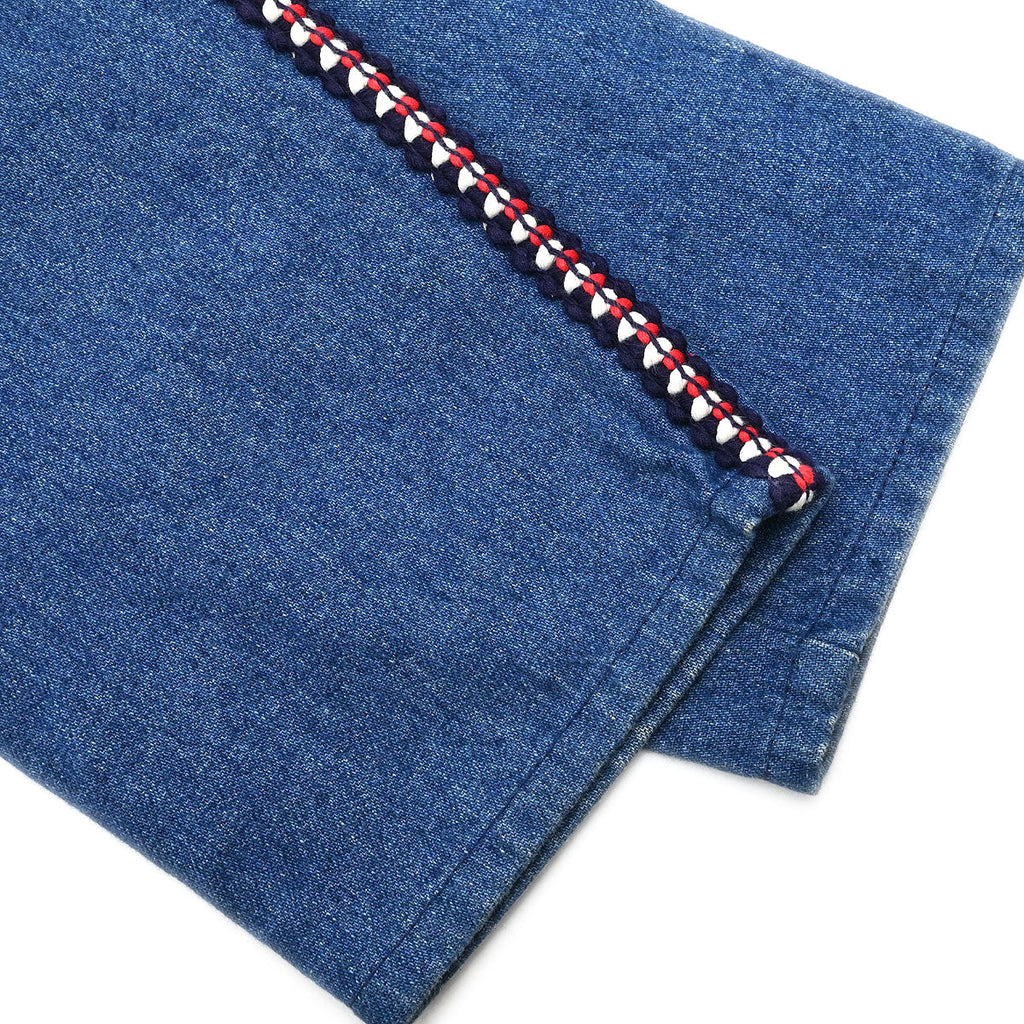 Chanel Long Denim Pants Blue #36