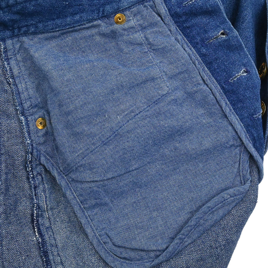 Chanel Long Denim Pants Blue #36