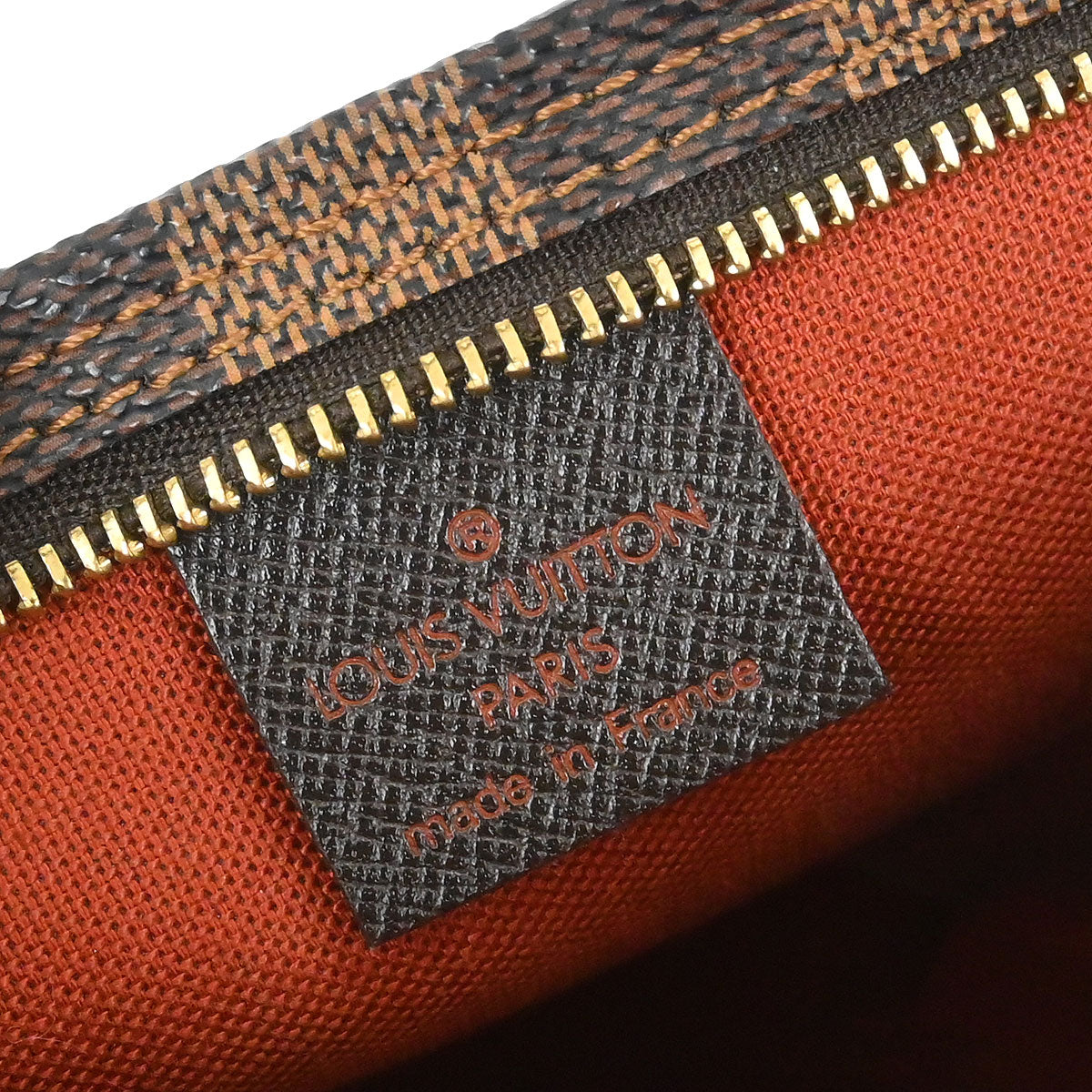 Louis Vuitton 2001 Damier Trousse Makeup Handbag N51982