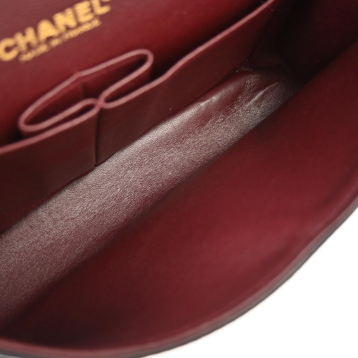 Chanel 2002-2003 Black Lambskin Medium Classic Double Flap Shoulder Bag