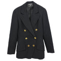 Chanel Double Breasted Jacket Black