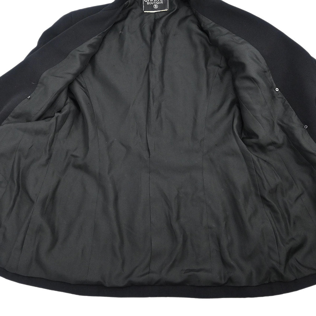 Chanel Double Breasted Jacket Black