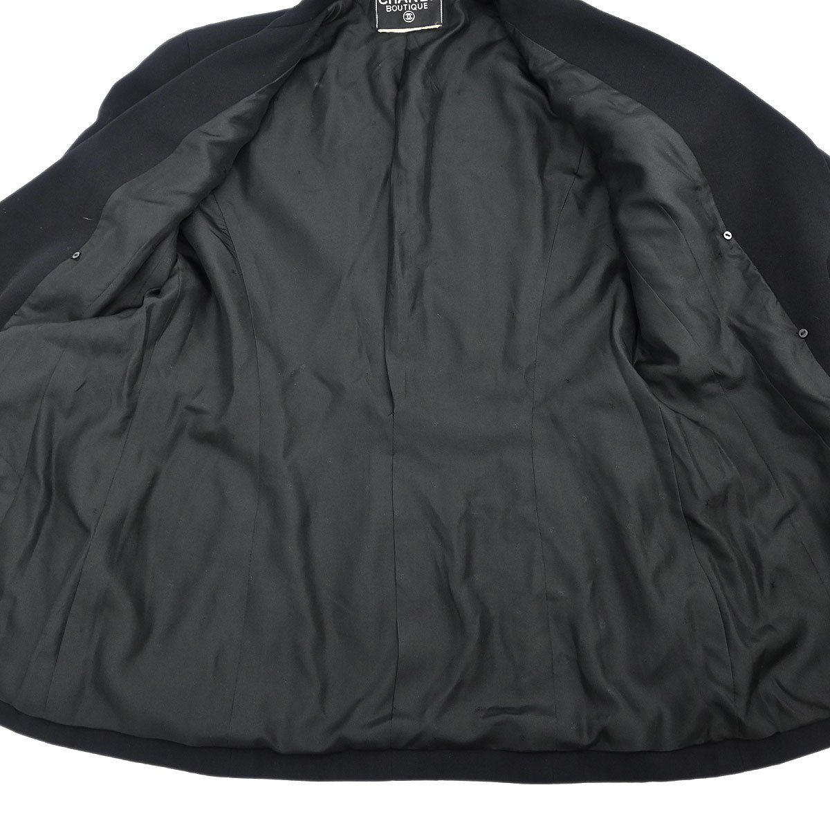Chanel Double Breasted Jacket Black