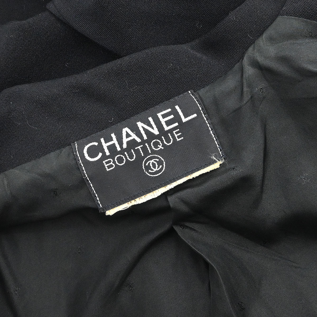 Chanel Double Breasted Jacket Black