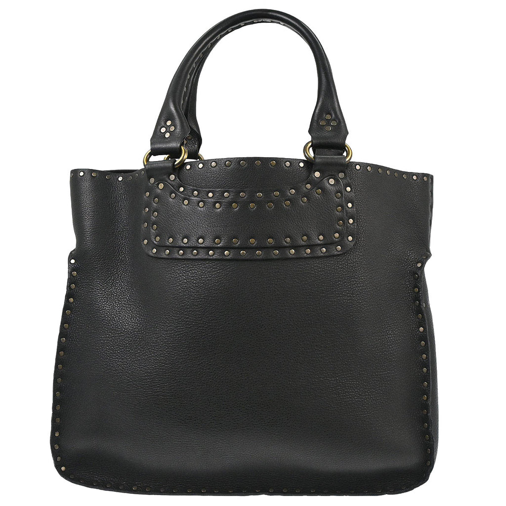 Celine Black Leather Boogie Tote Bag Handbag