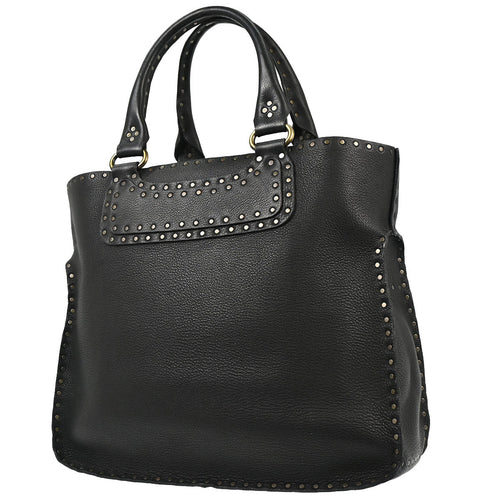 Celine Black Leather Boogie Tote Bag Handbag