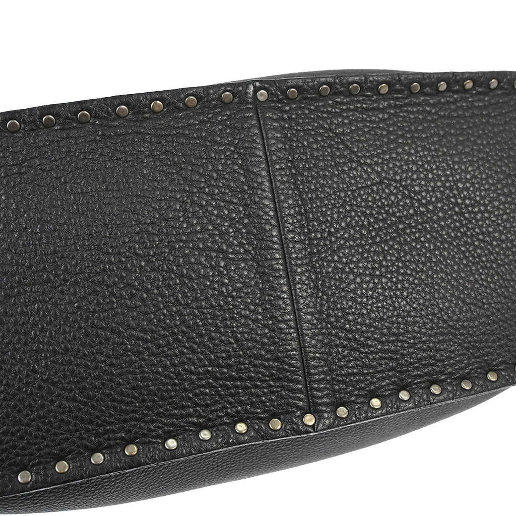 Celine Black Leather Boogie Tote Bag Handbag