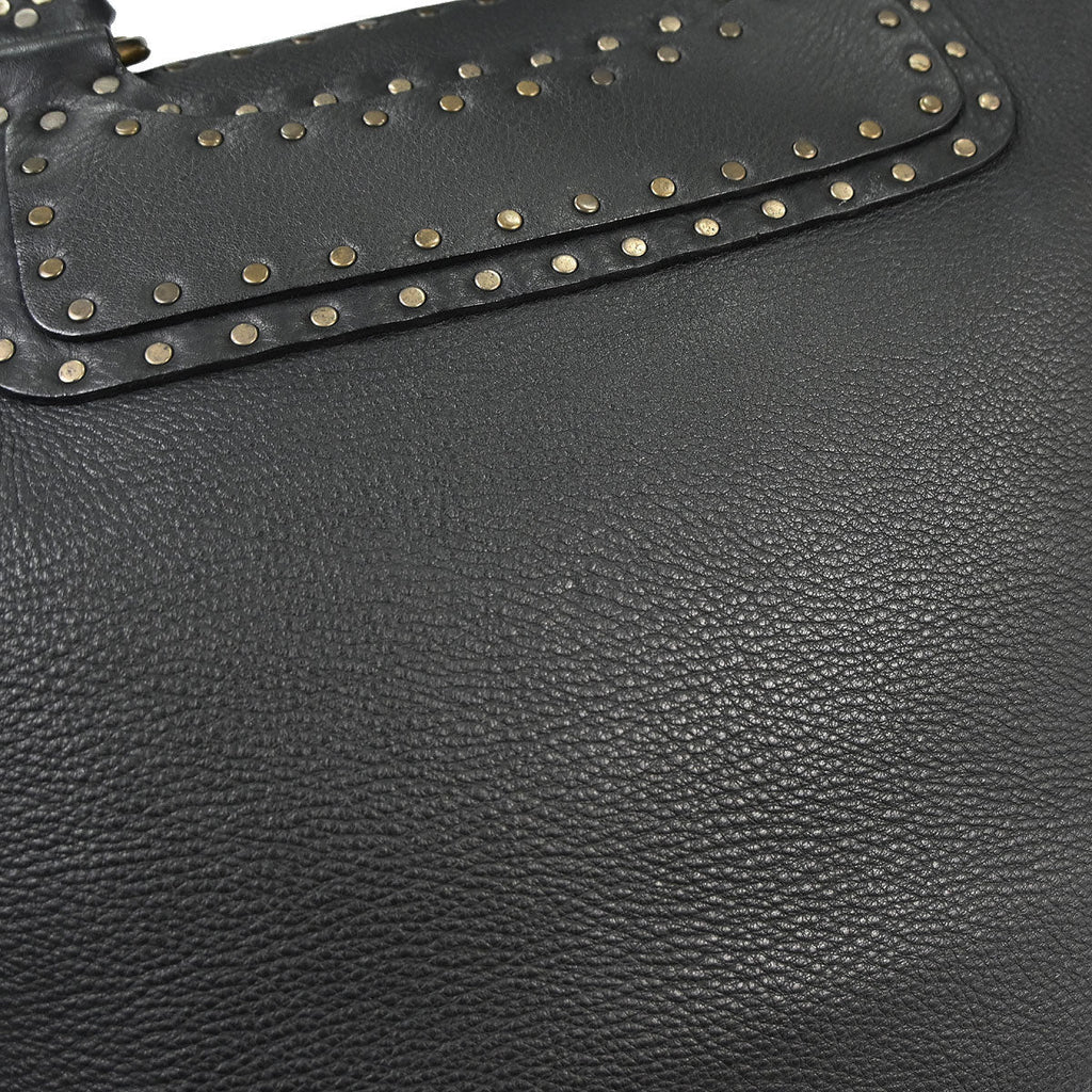 Celine Black Leather Boogie Tote Bag Handbag