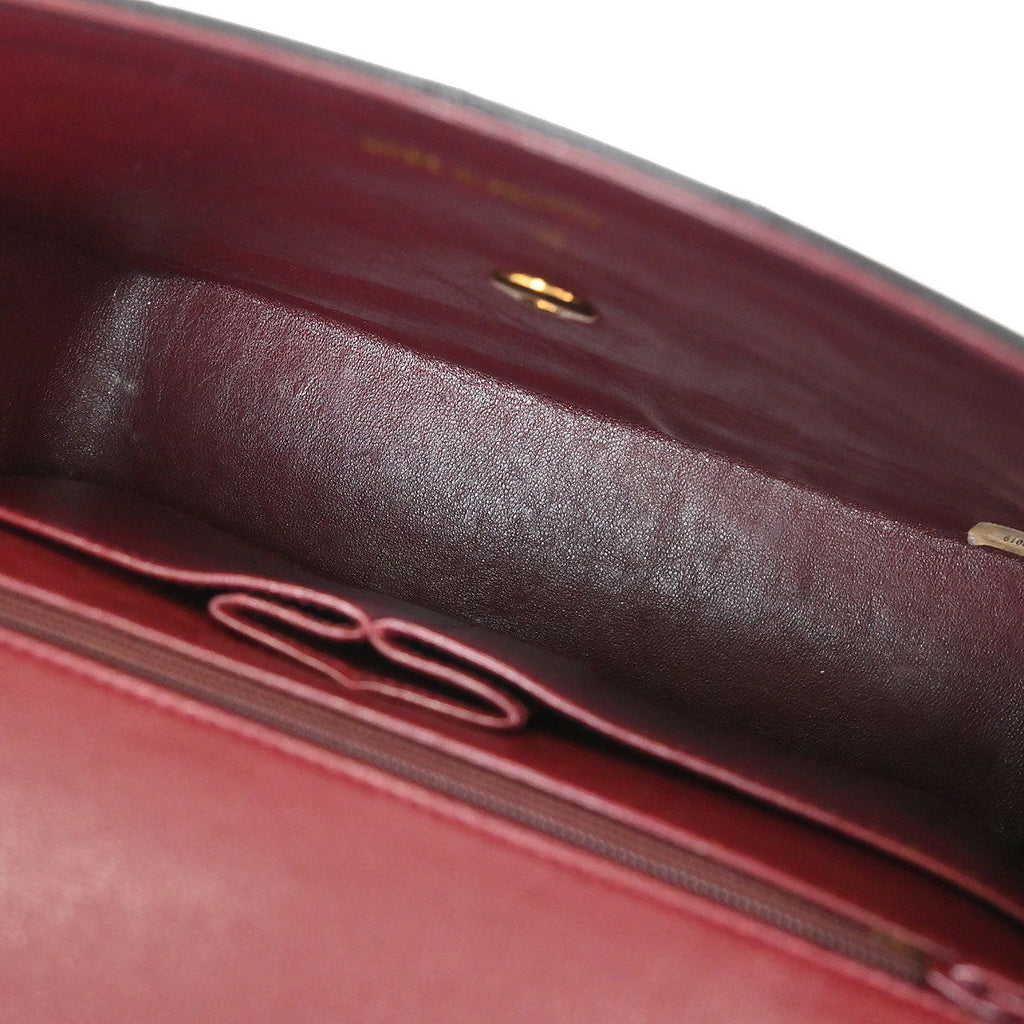Chanel 1994-1996 Black Lambskin Paris Shoulder Bag