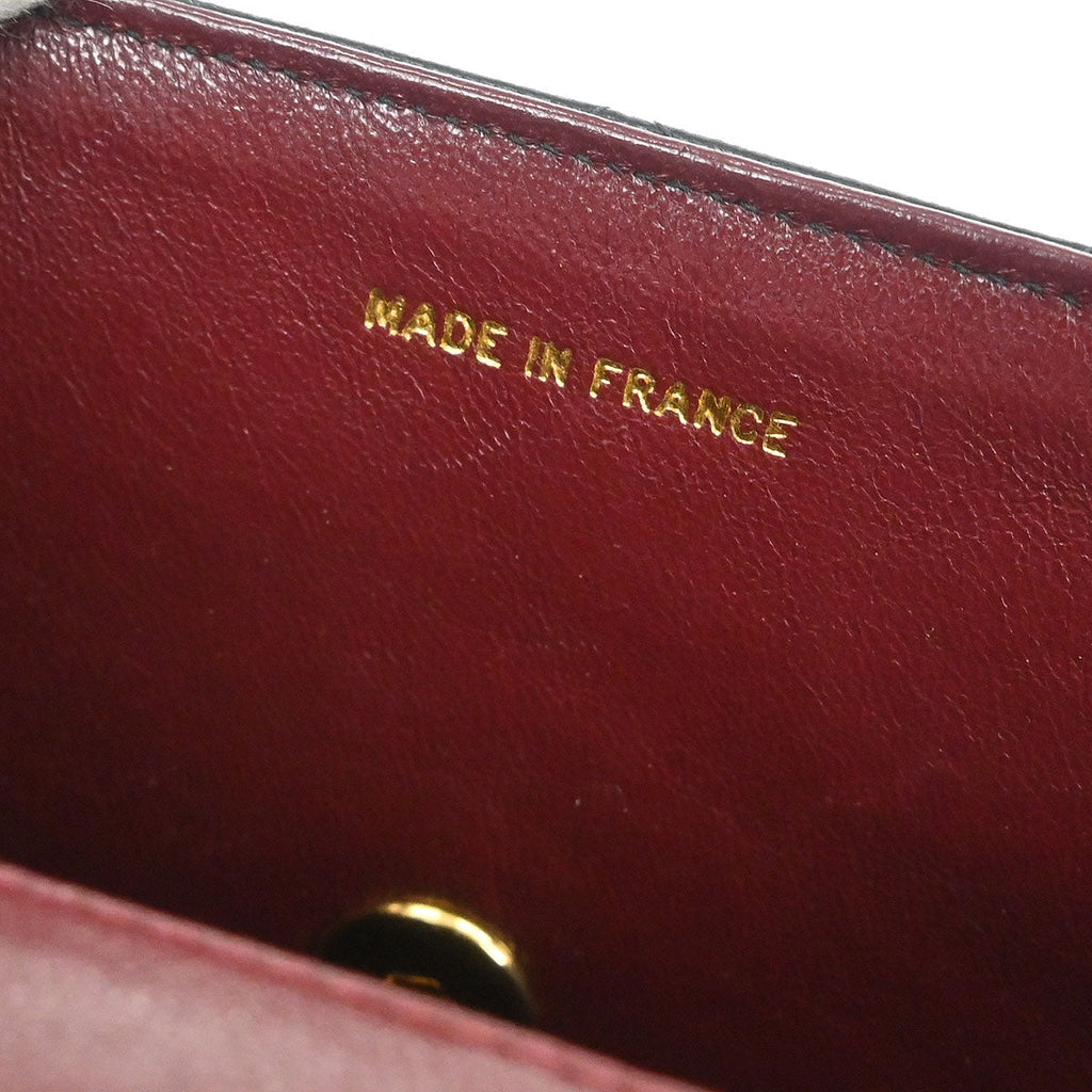 Chanel 1994-1996 Black Lambskin Paris Shoulder Bag