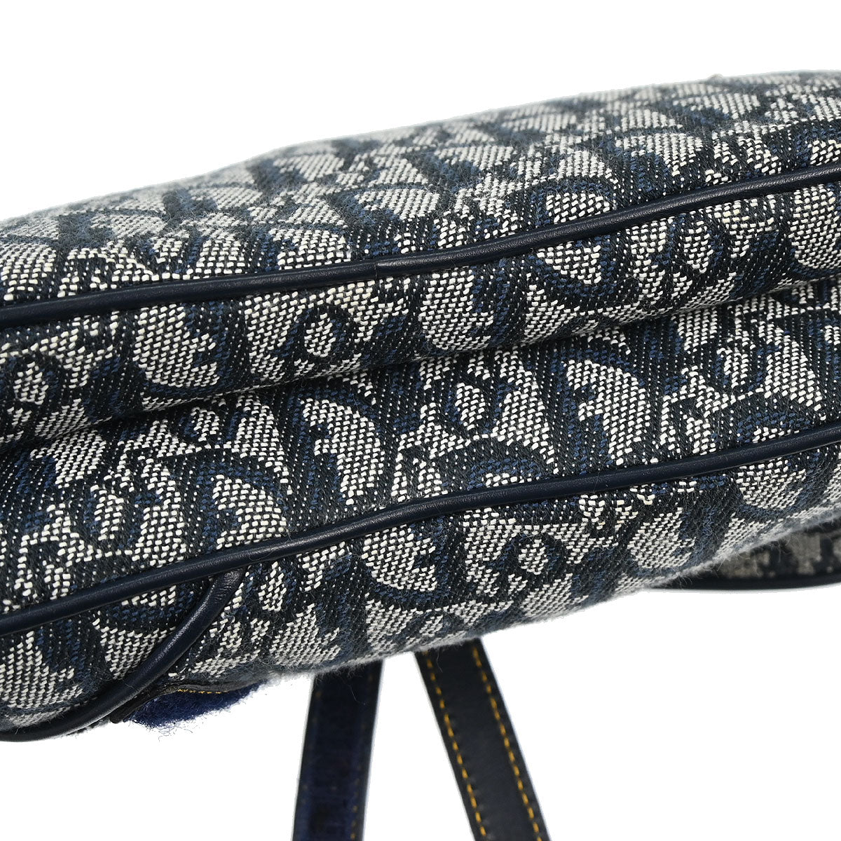 Christian Dior Navy Trotter Double Saddle Handbag