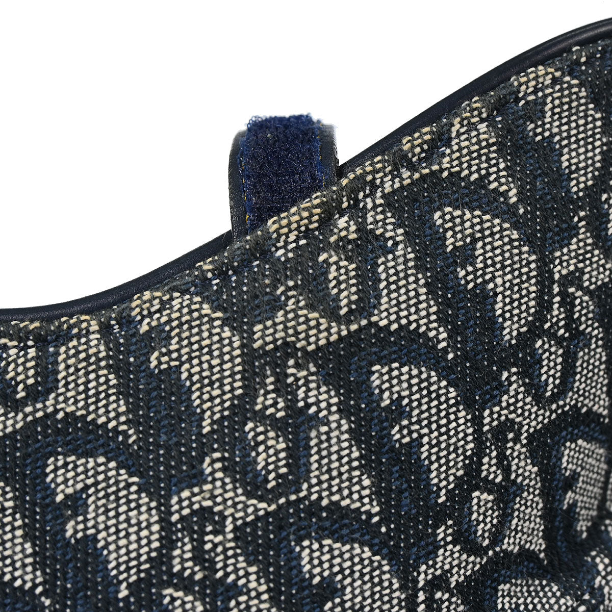 Christian Dior Navy Trotter Double Saddle Handbag