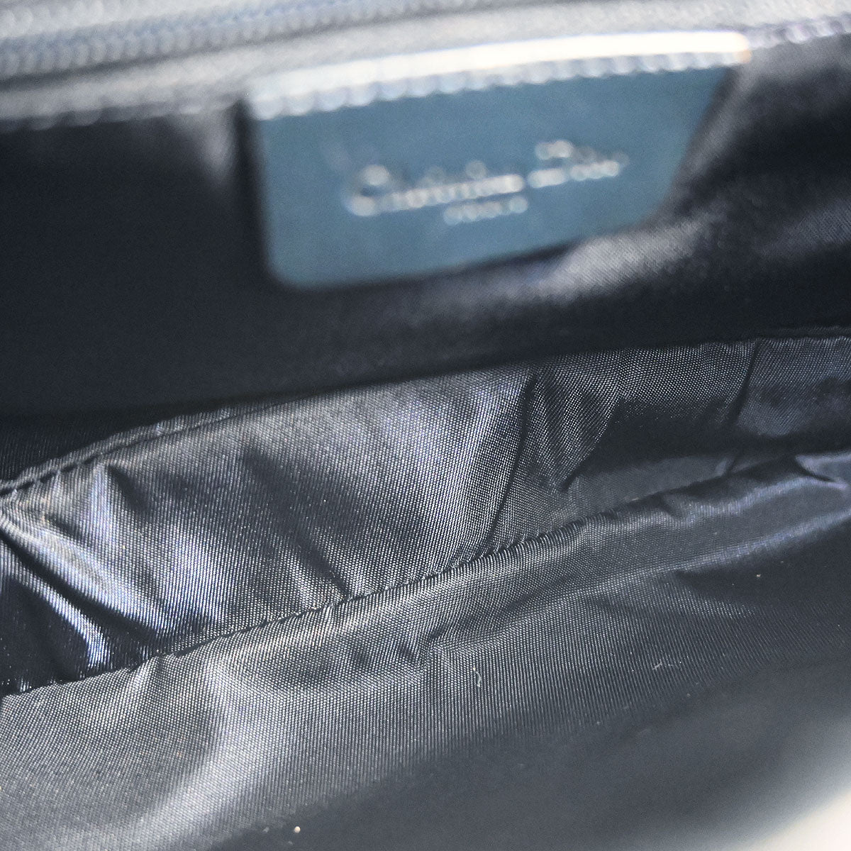Christian Dior Navy Trotter Double Saddle Handbag
