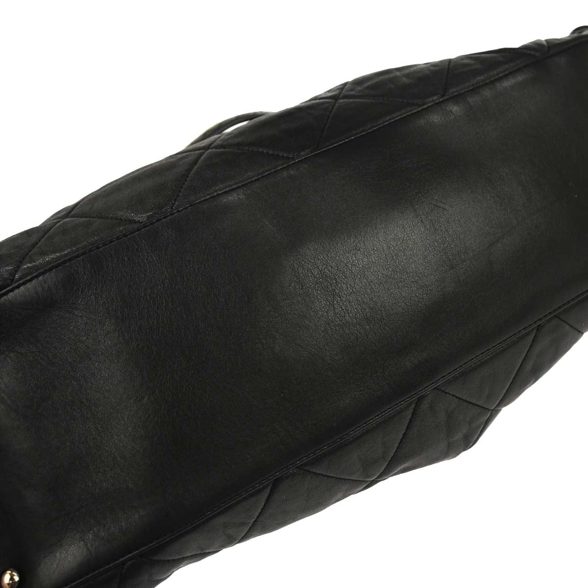 Chanel 2008-2009 Black Lambskin Paris-Londres Door Latch Tote Handbag