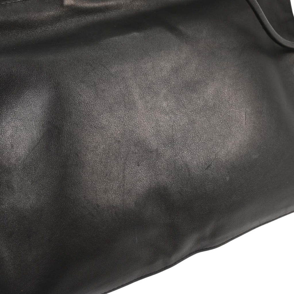 Chanel 2005-2006 Black Calfskin Cambon Ligne Shoulder Bag