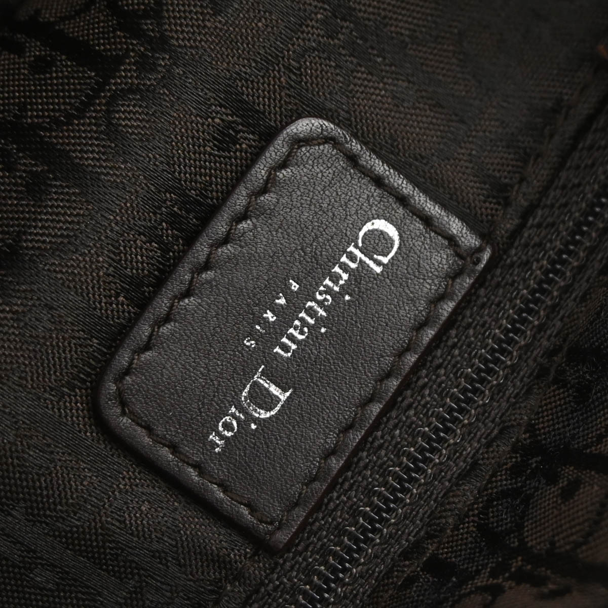 Christian Dior Brown Mouton Flight Shoulder Bag