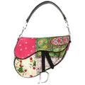 Christian Dior Satin Paisley Saddle Handbag