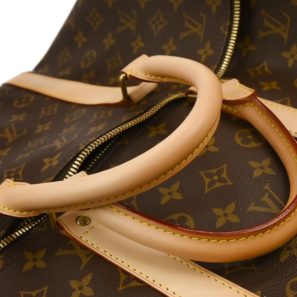 Louis Vuitton 2002 Monogram Keepall Bandouliere 55 Duffle Bag M41414