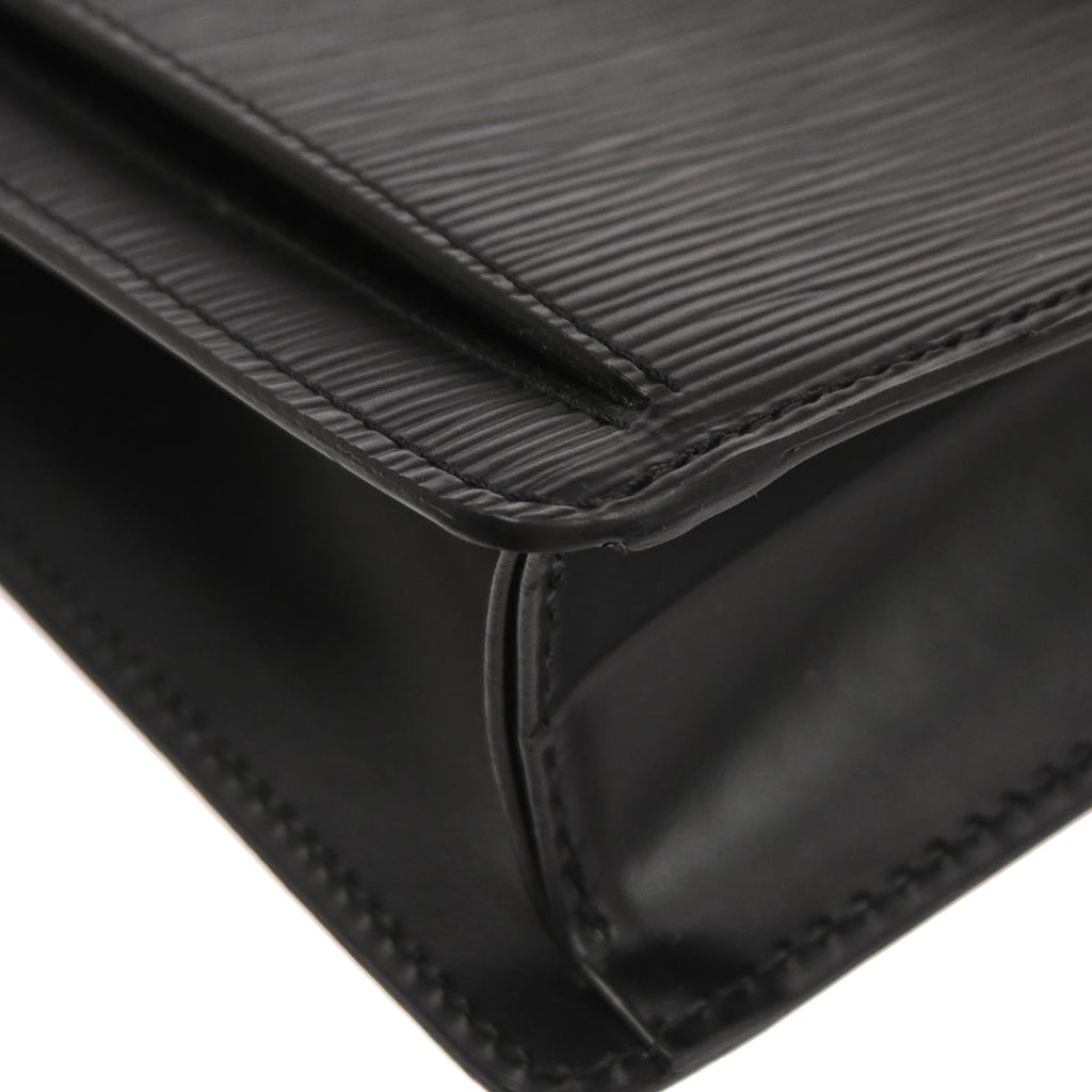 Louis Vuitton 2001 Black Epi Pochette Serie Dragonne Clutch Bag M52612