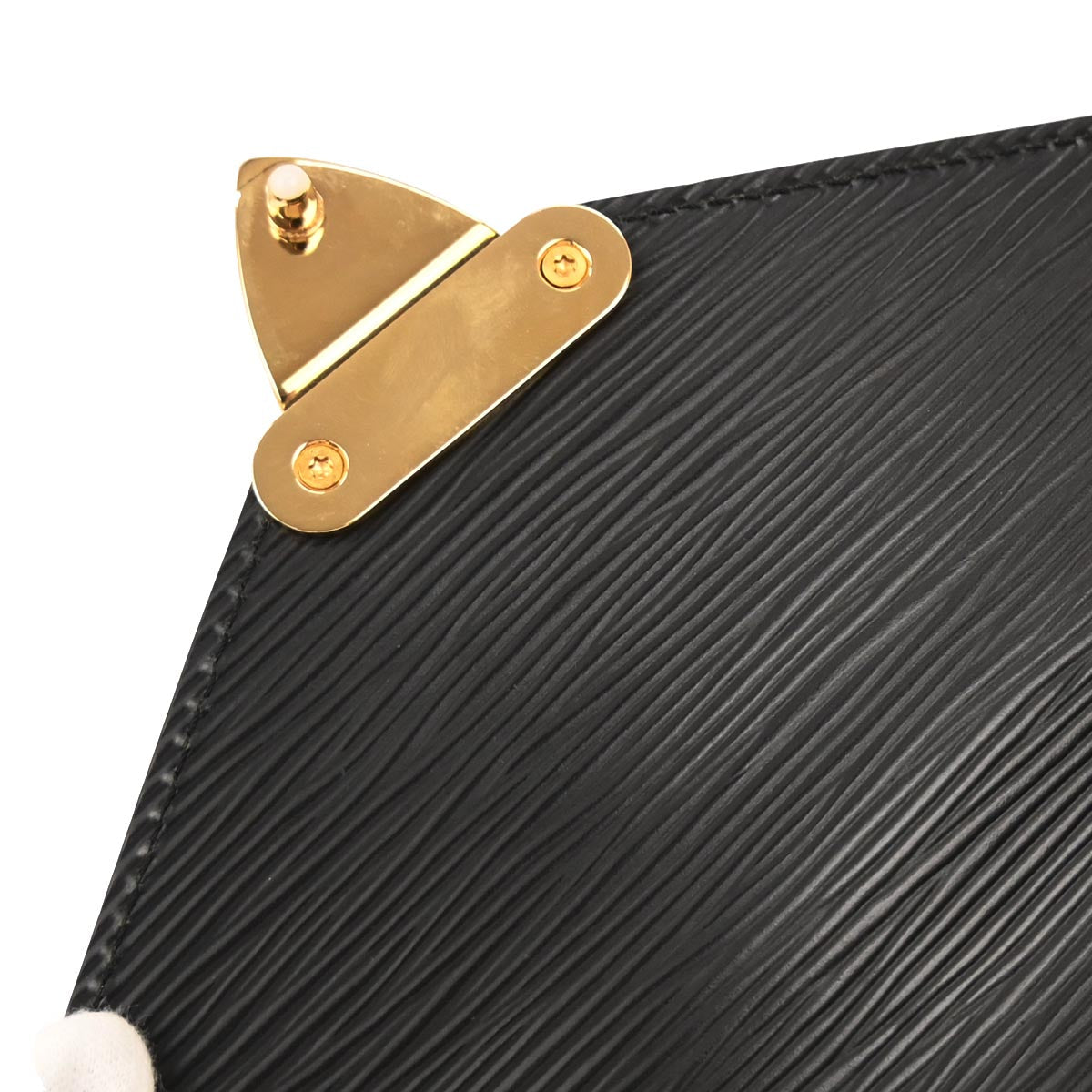 Louis Vuitton 2001 Black Epi Pochette Serie Dragonne Clutch Bag M52612