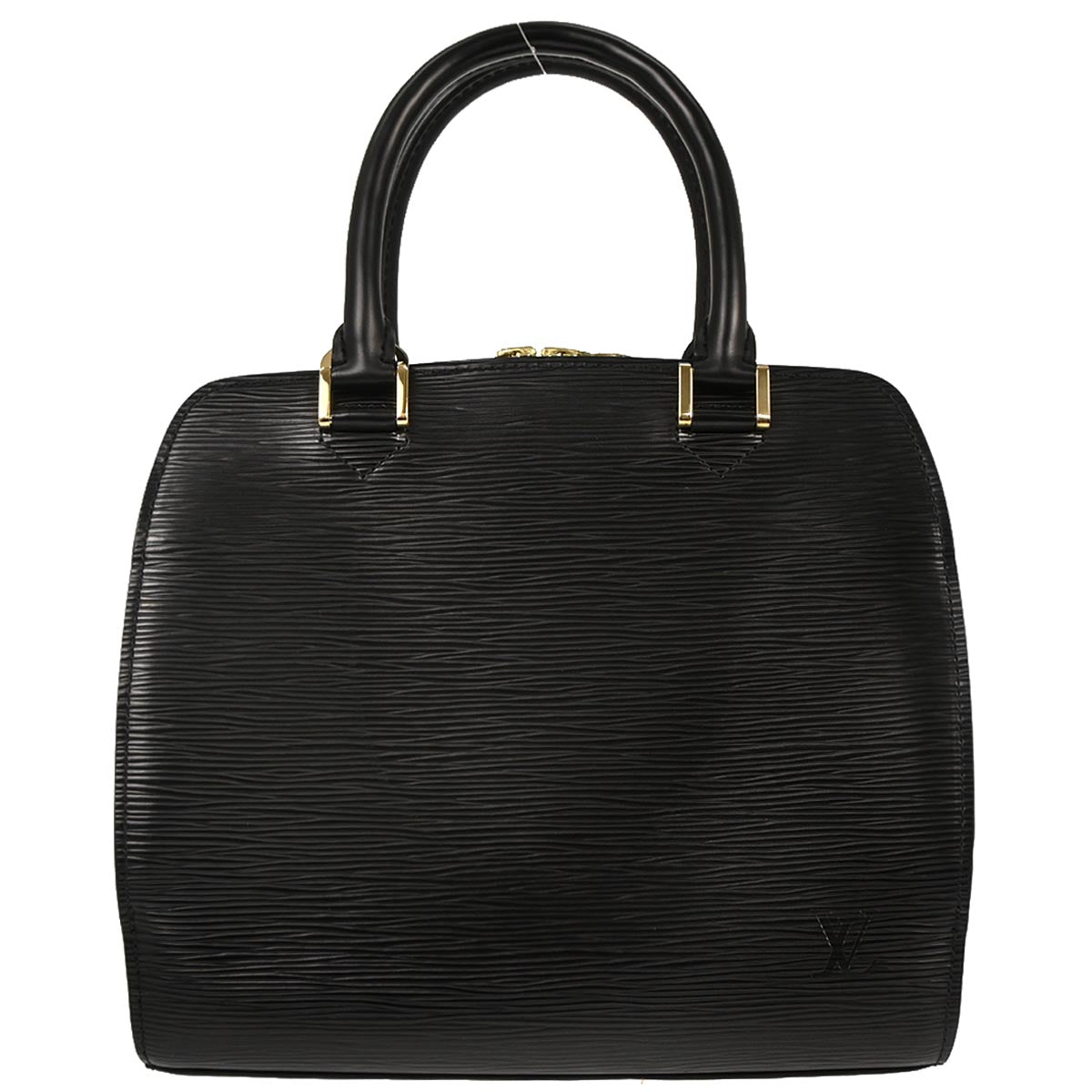 Louis Vuitton 2005 Black Epi Pont Neuf Handbag M52052
