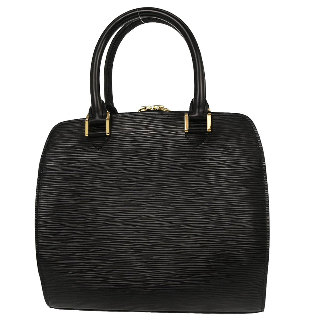 Louis Vuitton 2005 Black Epi Pont Neuf Handbag M52052