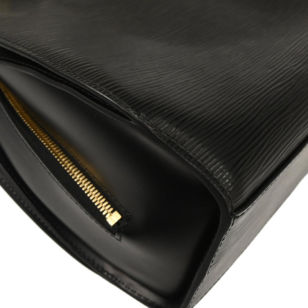 Louis Vuitton 2005 Black Epi Pont Neuf Handbag M52052