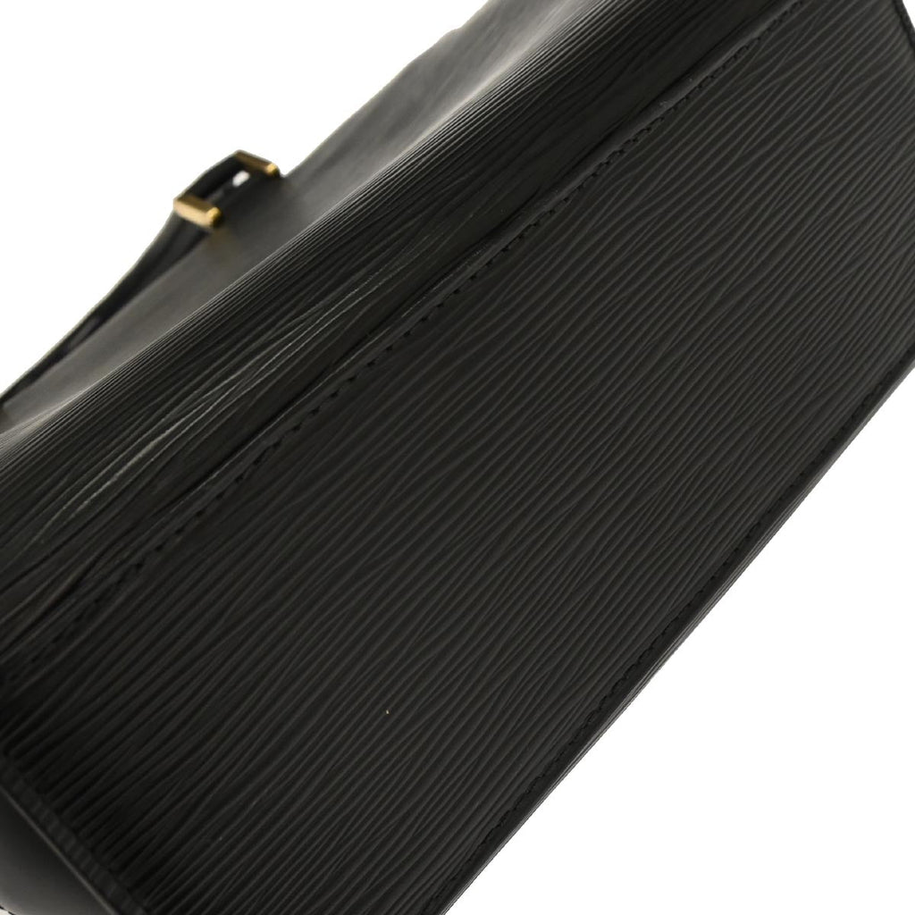Louis Vuitton 2005 Black Epi Pont Neuf Handbag M52052