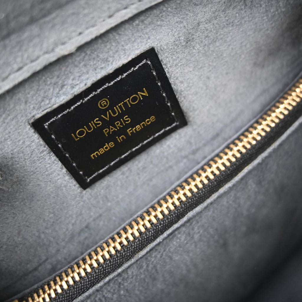 Louis Vuitton 2005 Black Epi Pont Neuf Handbag M52052