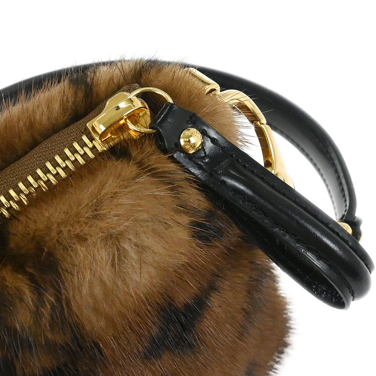 Louis Vuitton 2009 Monogram Mink Pochette Milla MM Handbag M60182