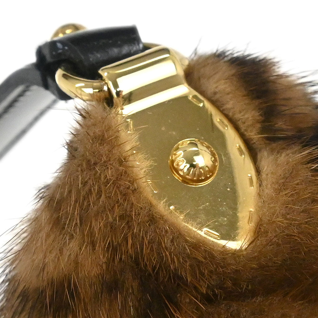 Louis Vuitton 2009 Monogram Mink Pochette Milla MM Handbag M60182