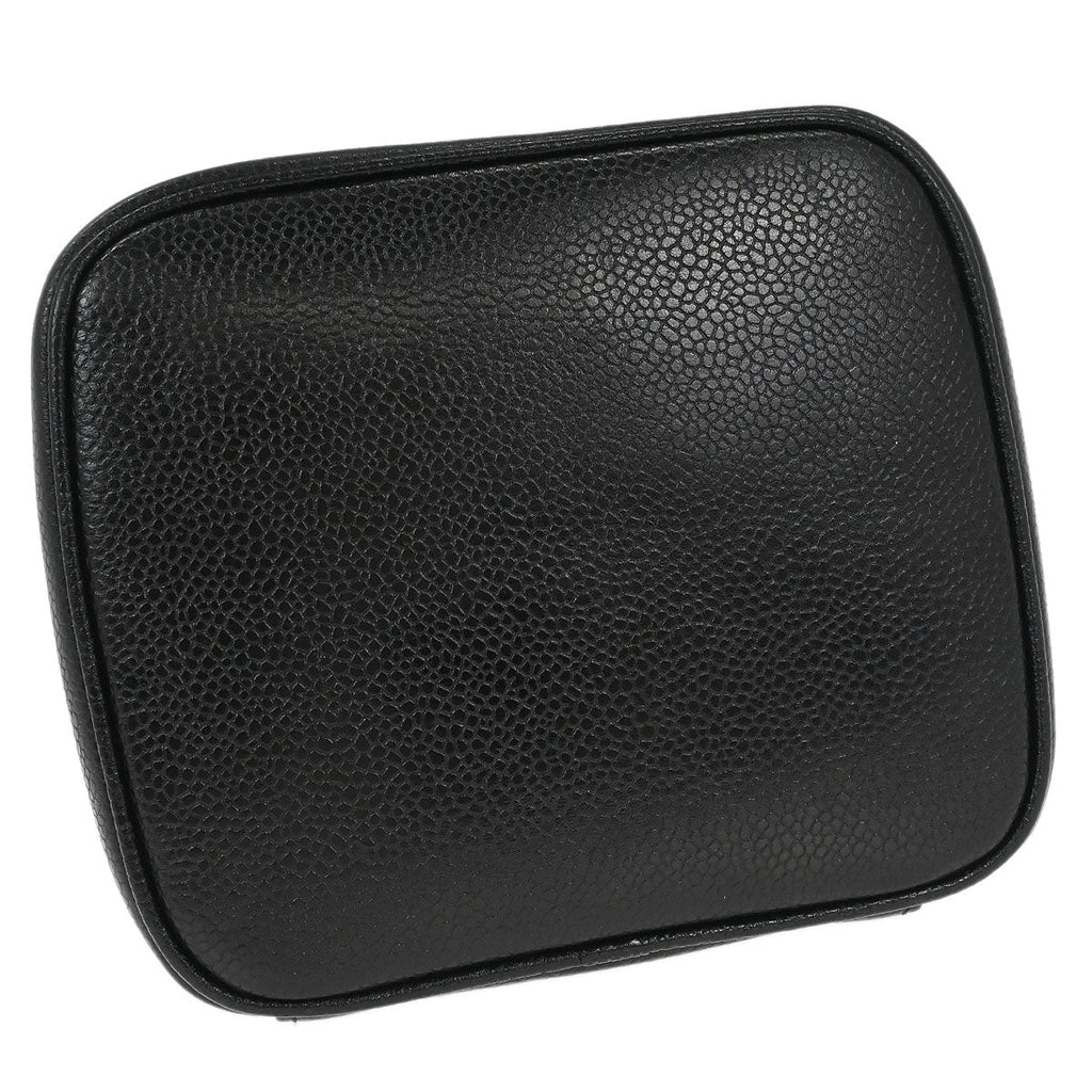 Chanel Black Caviar Skin Timeless Vanity Handbag
