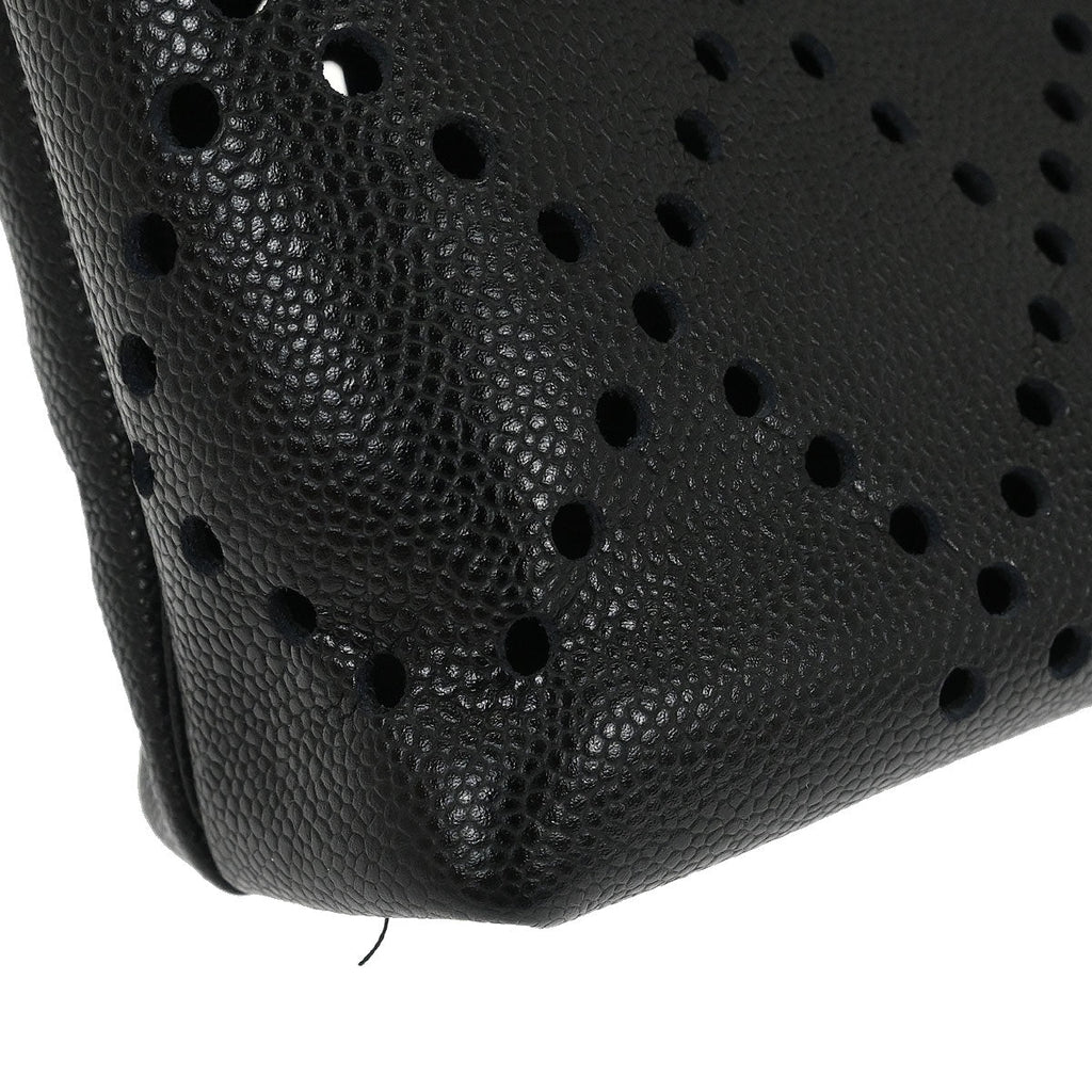 Chanel 2003-2004 Black Calfskin Tote Handbag