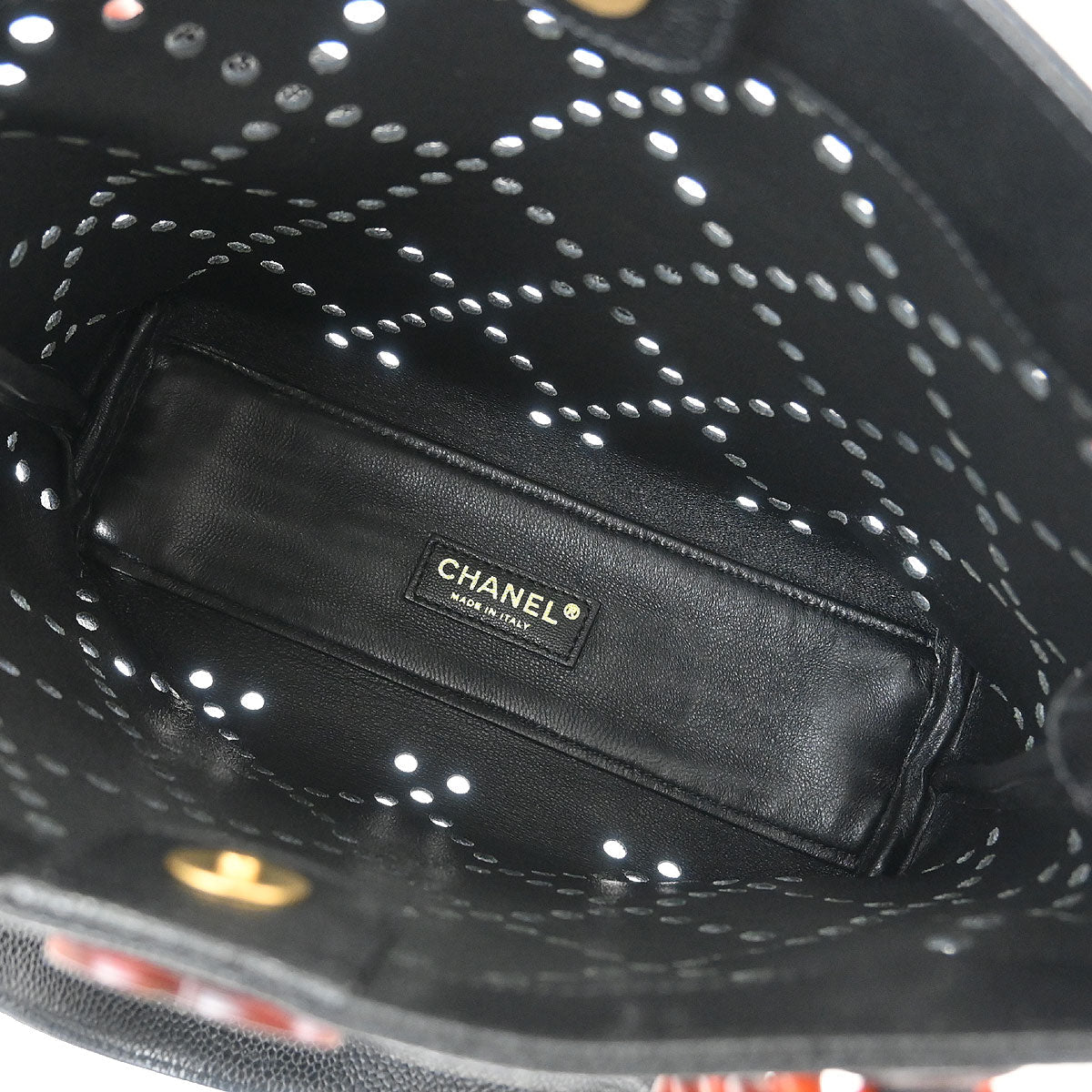 Chanel 2003-2004 Black Calfskin Tote Handbag