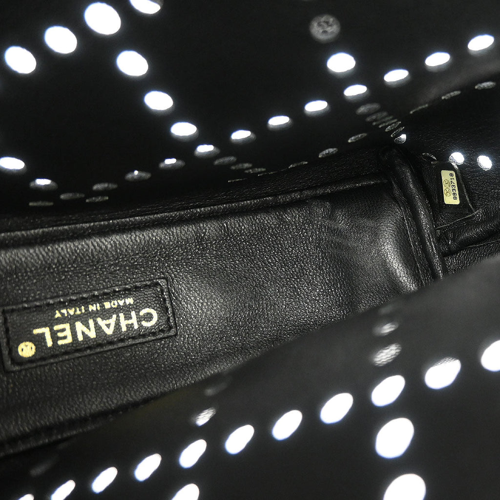 Chanel 2003-2004 Black Calfskin Tote Handbag