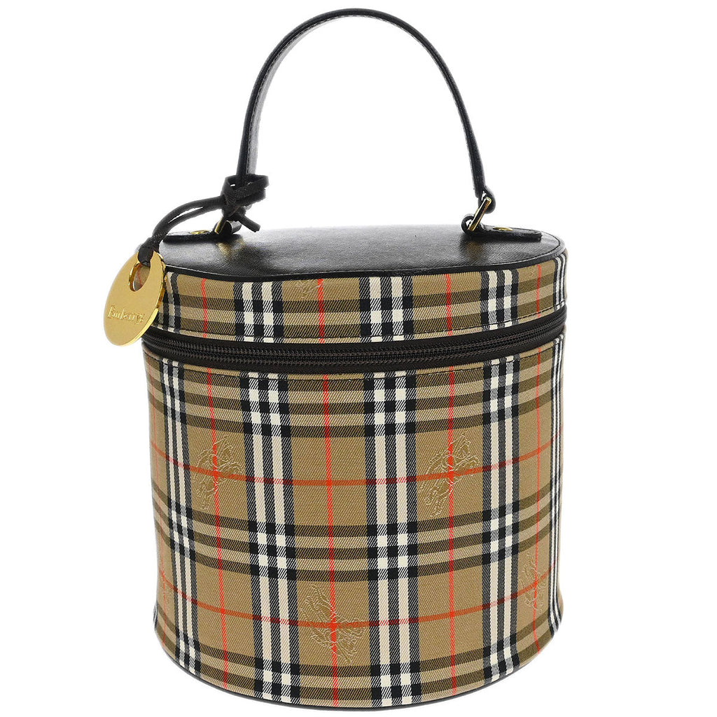 Burberrys Beige House Check Vanity Handbag