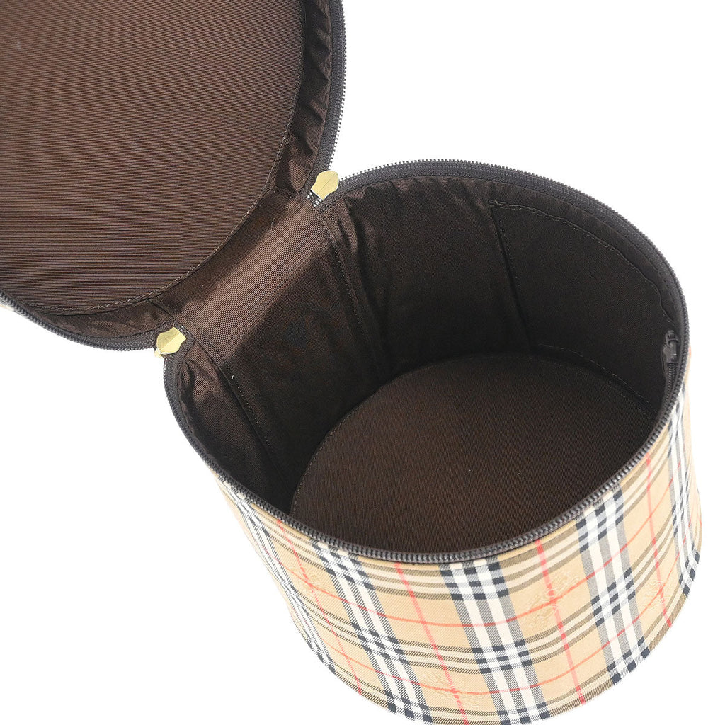 Burberrys Beige House Check Vanity Handbag