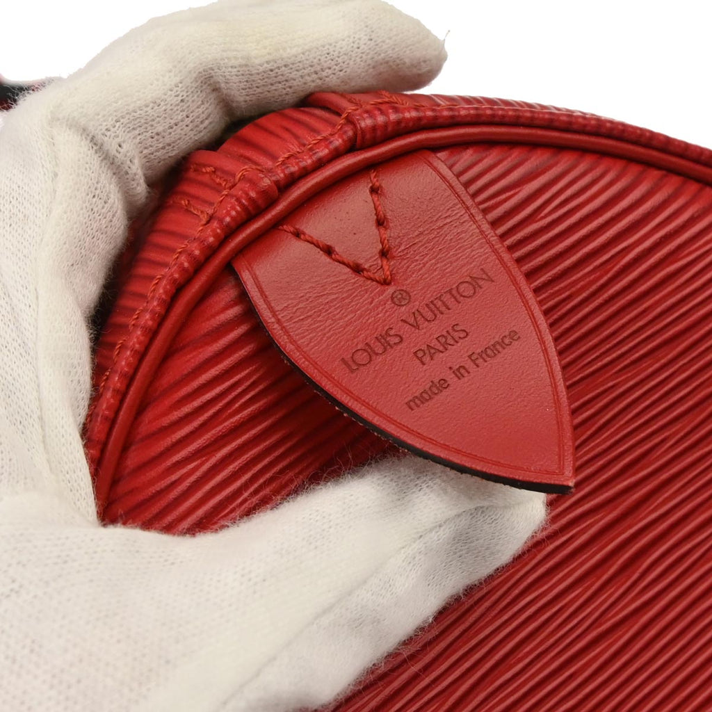 Louis Vuitton 1996 Red Epi Keepall 45 Travel Handbag M42977