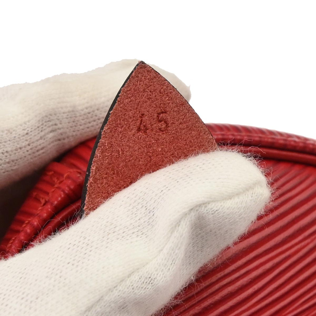 Louis Vuitton 1996 Red Epi Keepall 45 Travel Handbag M42977