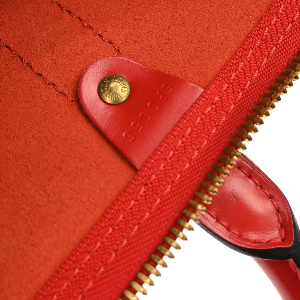 Louis Vuitton 1996 Red Epi Keepall 45 Travel Handbag M42977