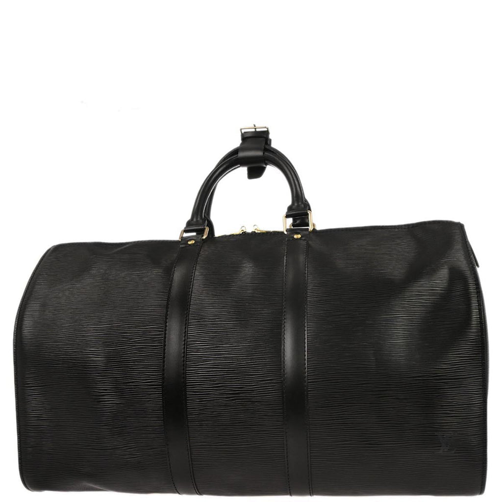 Louis Vuitton 1995 Black Epi Keepall 45 Travel Handbag M42972