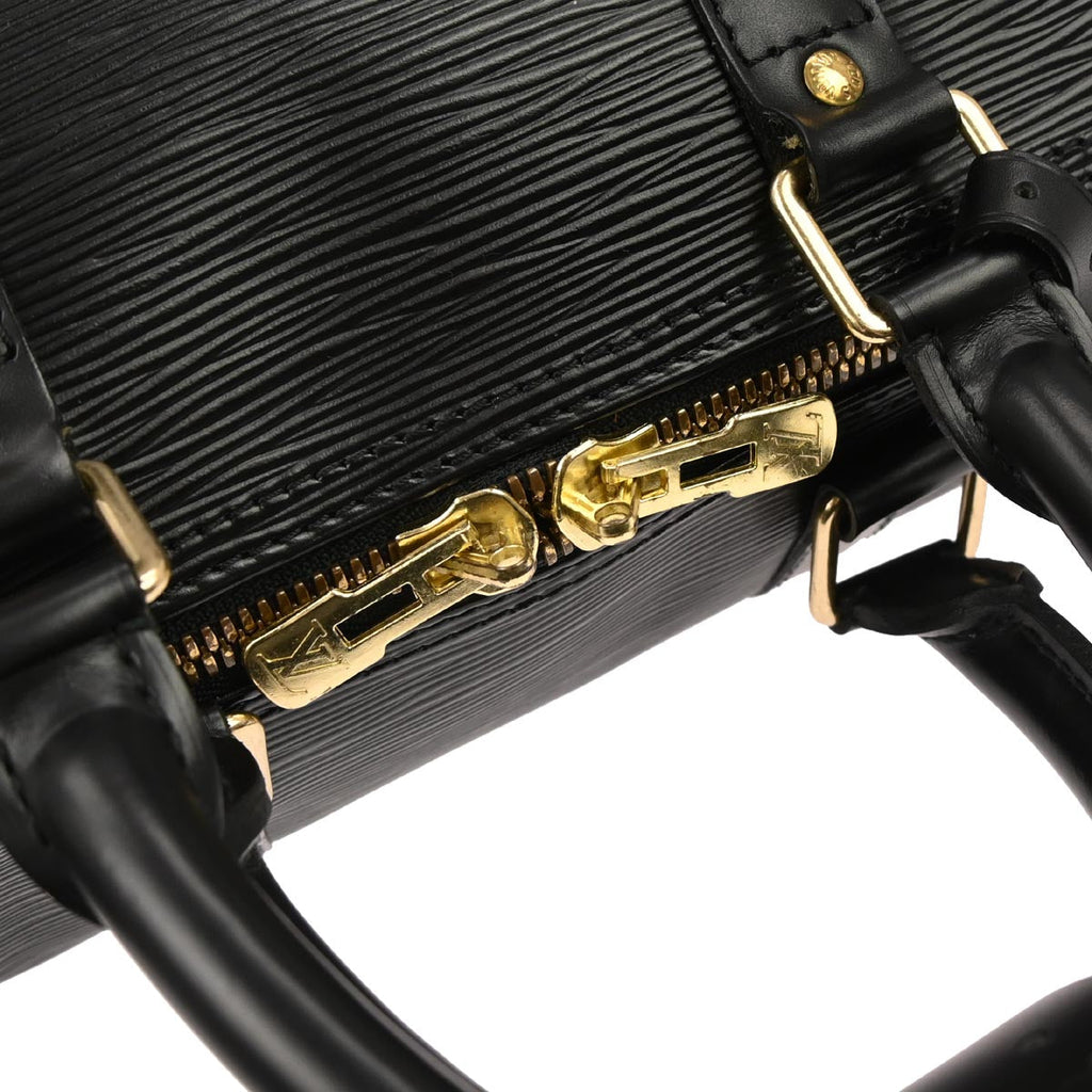 Louis Vuitton 1995 Black Epi Keepall 45 Travel Handbag M42972