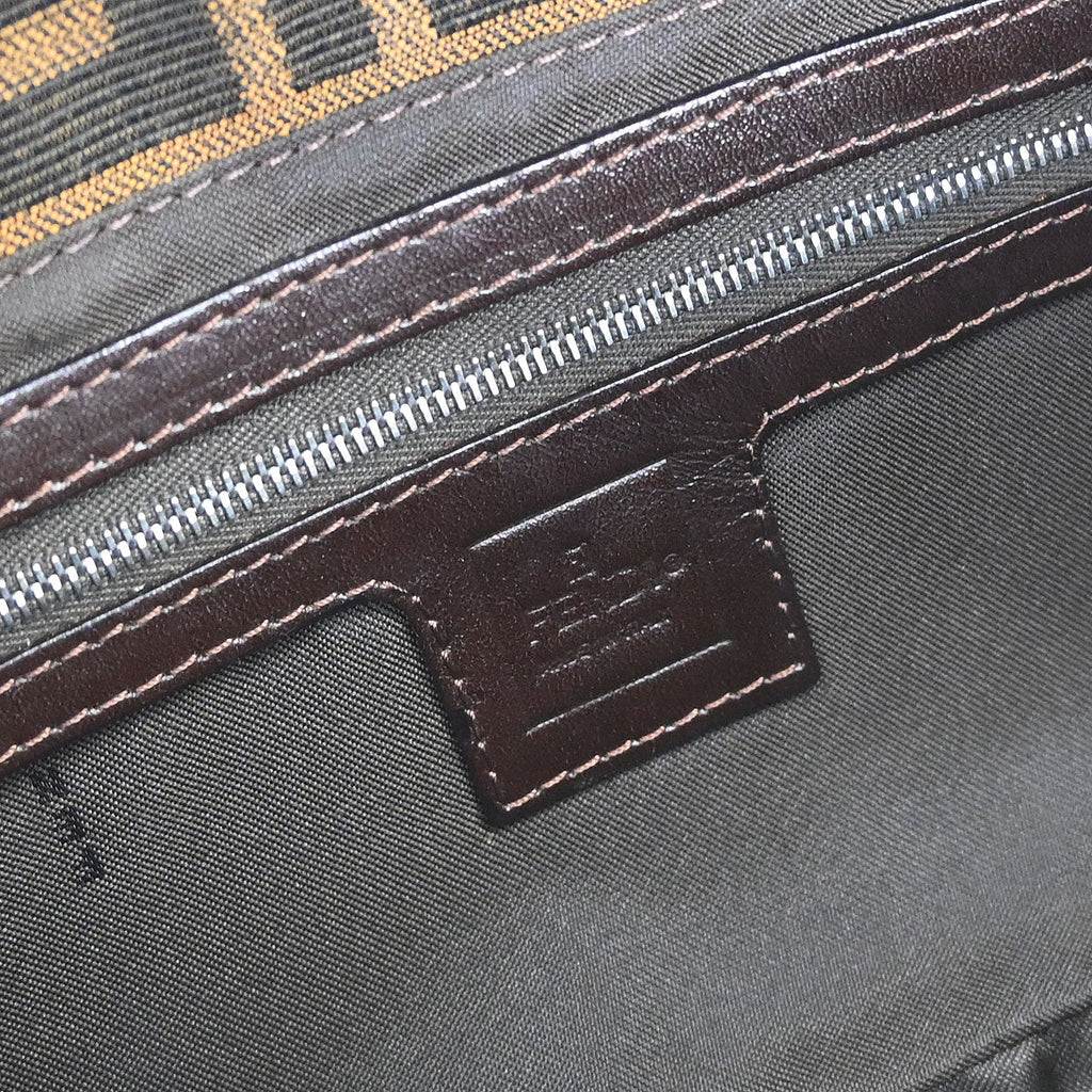 Fendi Brown Zucca Baguette Handbag