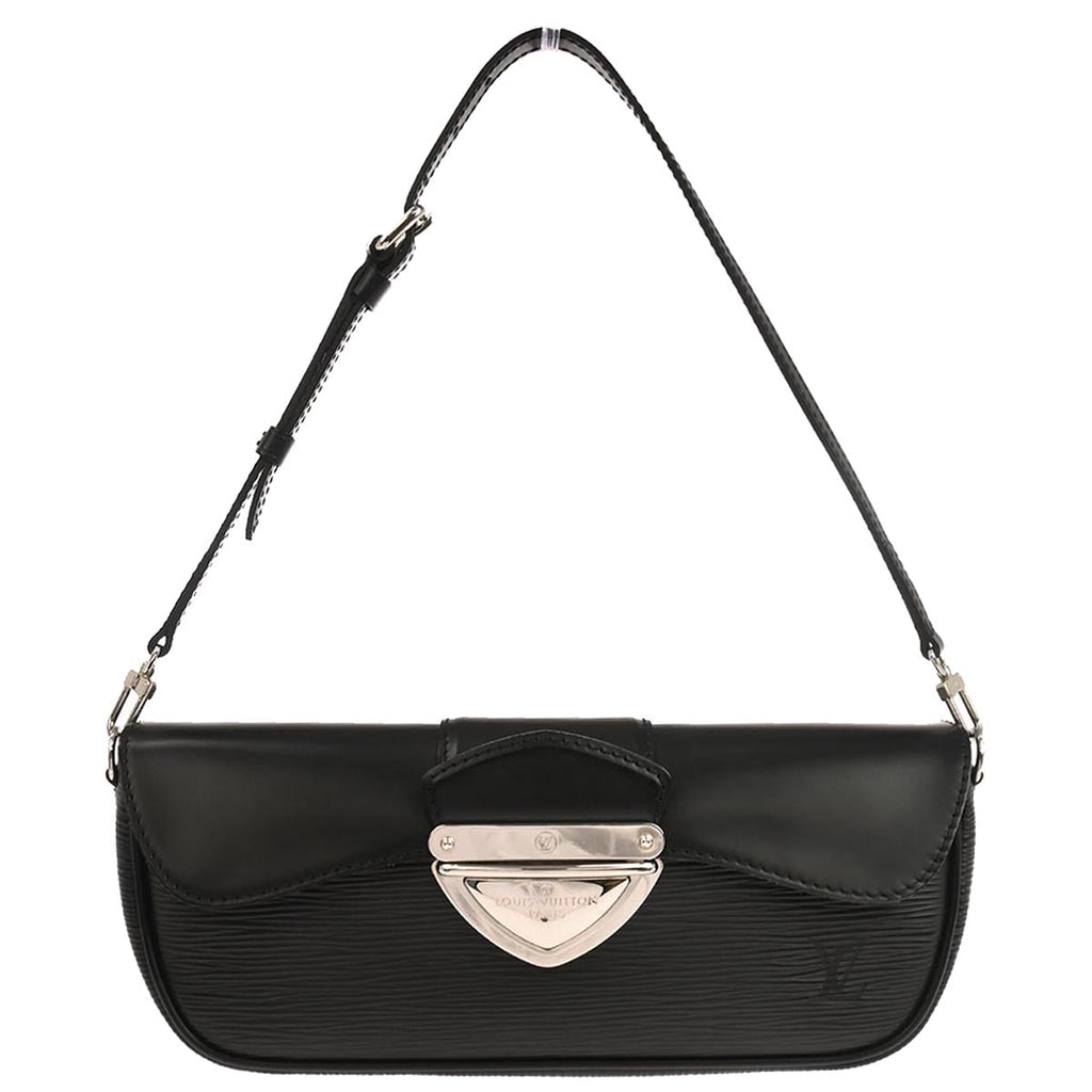 Louis Vuitton 2007 Black Epi Pochette Montaigne Handbag M59292
