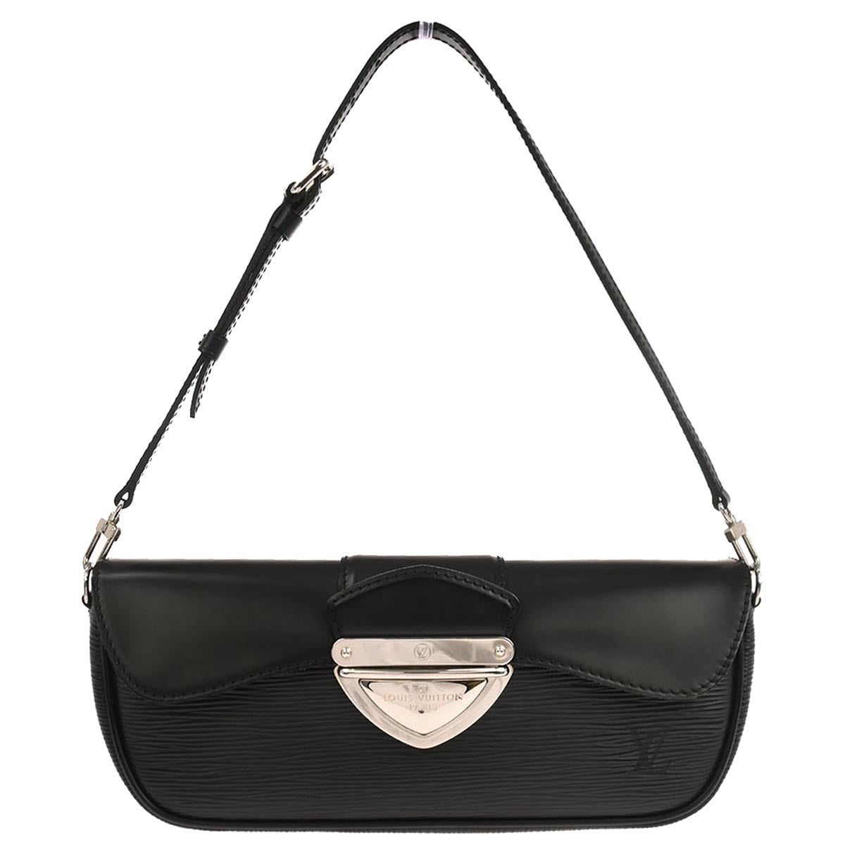 Louis Vuitton 2007 Black Epi Pochette Montaigne Handbag M59292