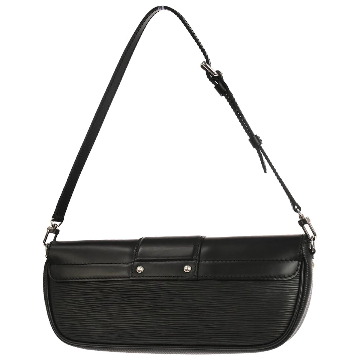 Louis Vuitton 2007 Black Epi Pochette Montaigne Handbag M59292