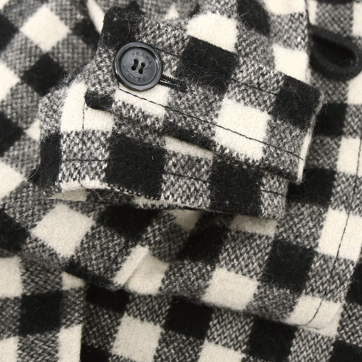 Prada 2014 Duffel Coat Black ACS1 #42