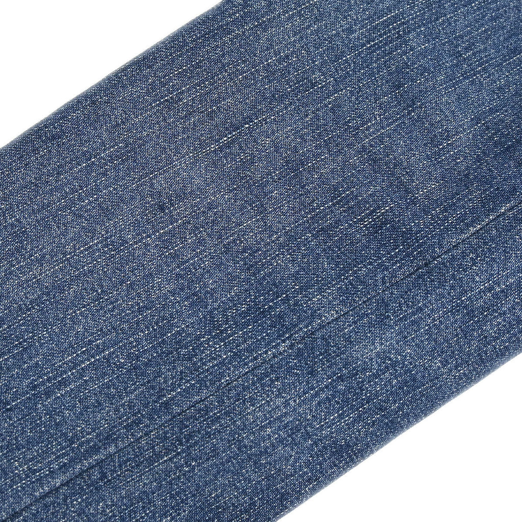 Chanel 1999 Single Breasted Collarless Denim Jacket Blue #40