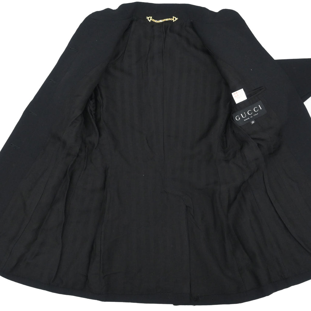 Gucci 1996 Single Breasted Jacket Black #38