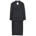 Chanel 1993 Setup Suit Jacket Skirt Black #36